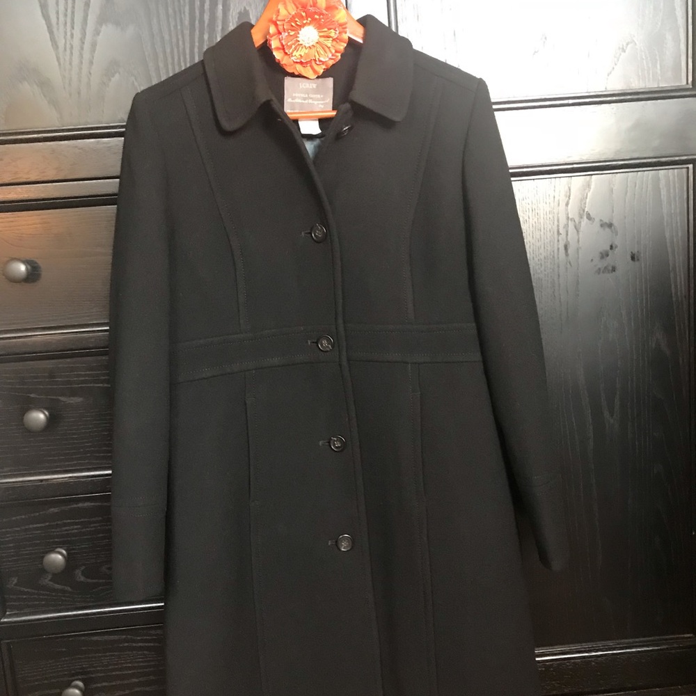 JCrew Gorgeous BLACK coat Like NEW!